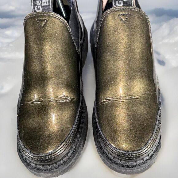 Georgia Boot Patent Leather Black W/ Gold Shimmer Romeo Shoes GB00138 Womens 7.5 - Picture 10 of 10